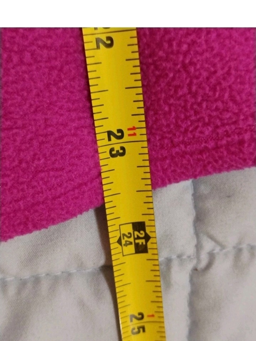 Cuddl Duds Hot Pink Crewneck with Charcoal Trim - Picture 7 of 7